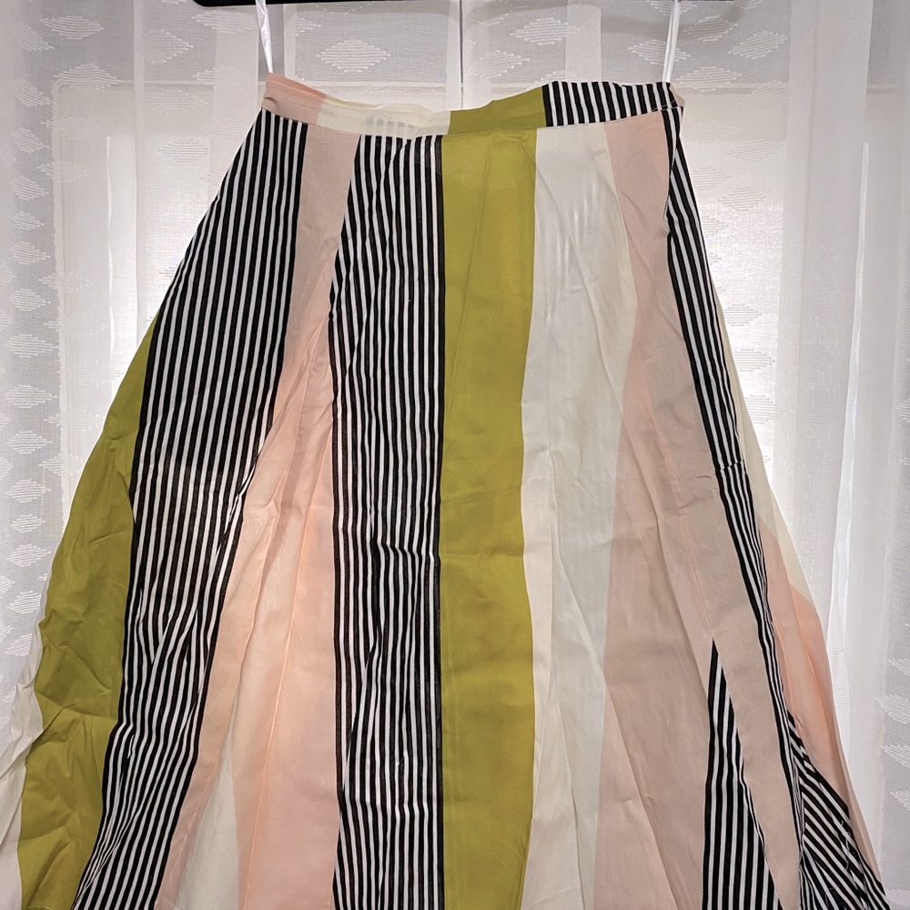 BNWT ModCloth Collectif Striped ALine Skirt Pocket
